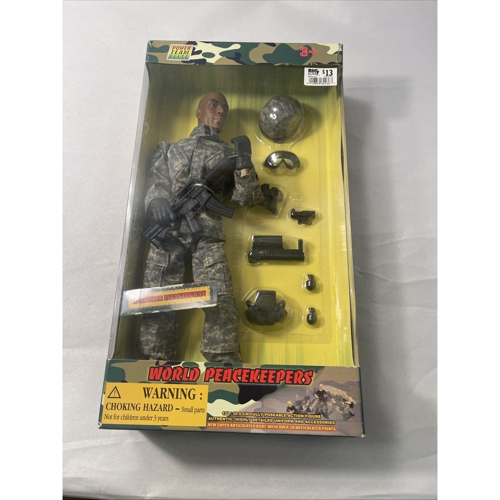 Power Team Elite World Peacekeepers 12" Airborne Infantryman AA Figure New - Picture 15 of 15